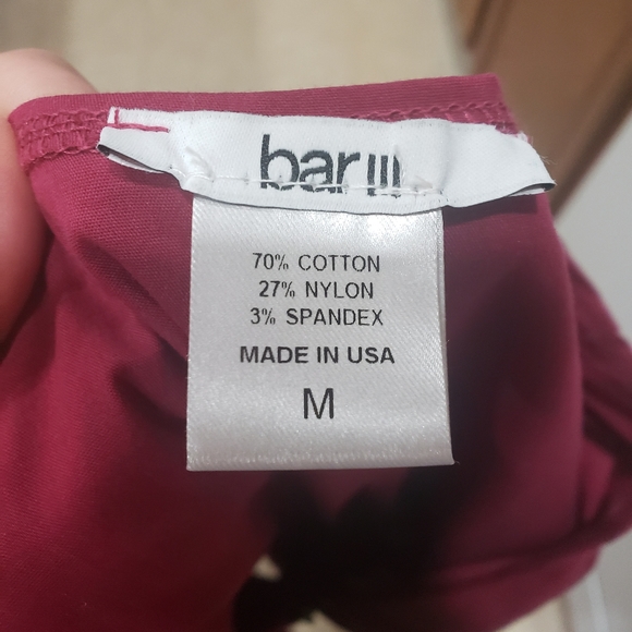 Bar III mvfit & flare midi smocked back & front gathered waist guazy - Picture 6 of 7